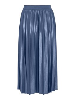 Vila pliss&eacute; rok bijou blue *gerecycled polyester*