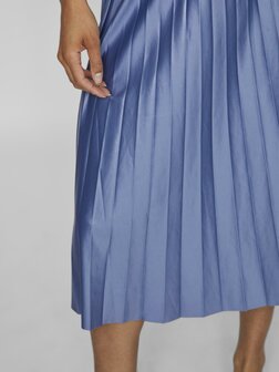 Vila pliss&eacute; rok bijou blue *gerecycled polyester*