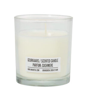 Geurkaars in glas cashmere