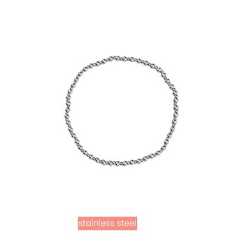 Day &amp; Eve stainless steel armband 2 mm en 3 mm B4209-1