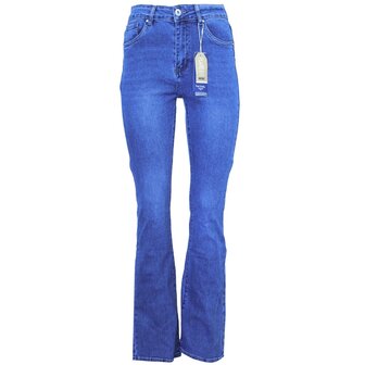 Norfy flaired jeans blauw 8316-1