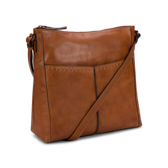 Bag2Bag leren schoudertas Lathi cognac