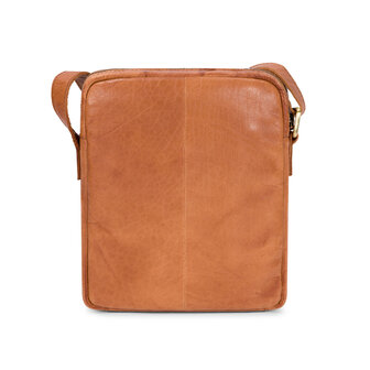 Bag2Bag leren schoudertas Kisa cognac