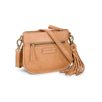 Bag2Bag leren schoudertas Oxie camel