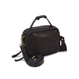 Bag2Bag leren schoudertas Bor black