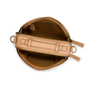 Bag2Bag leren schoudertas Bor camel