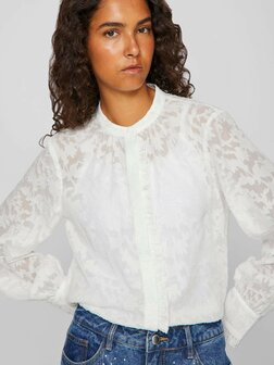 Vila kanten blouse Viflema - gerecycled polyester