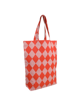 Shopper cottonbag litchi - blood orange