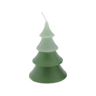 Kaars kerstboom layer duo groen L