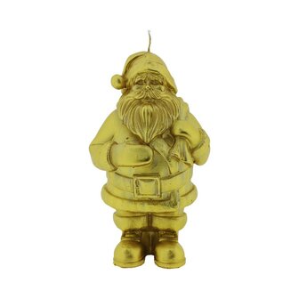 Deco kaars Santa goud