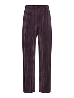 Vila pliss&eacute; broek plum perfect *gerecycled polyester*