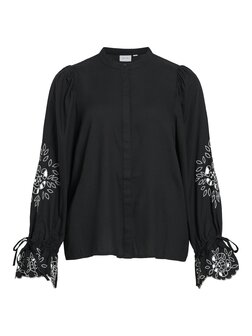 Vila blouse Viandrea zwart  