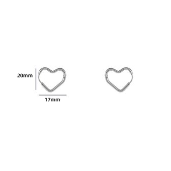 Day &amp; Eve by Go Dutch heart ring oorbellen E3908-1