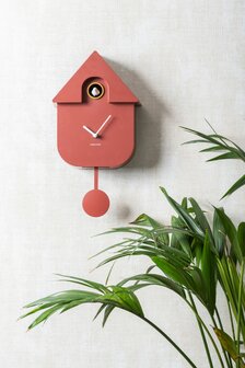 Wandklok Cuckoo  red