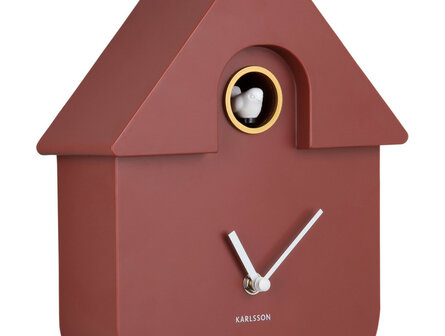 Wandklok Cuckoo  red