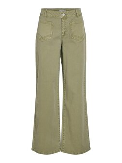 Vila wide leg colored jeans Vilorie sage