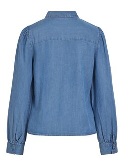 Vila denim blouse vigivani blue