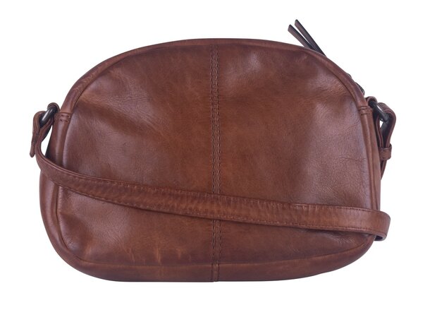 Bag2Bag leren tas Suni cognac