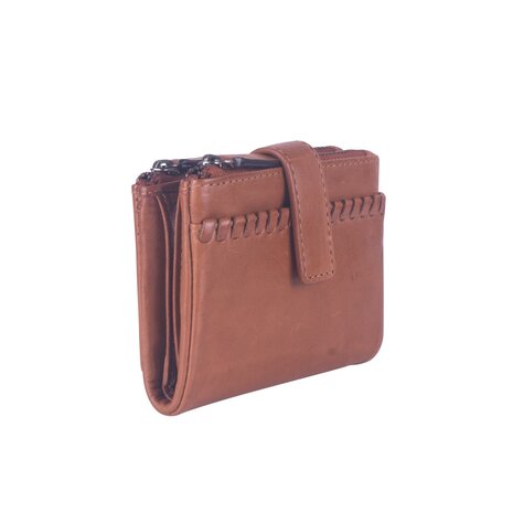 Bag2Bag leren portemonnee Lioni cognac