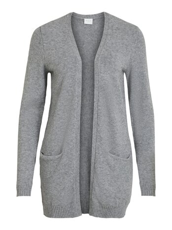 Vila open vestje Viril medium grey