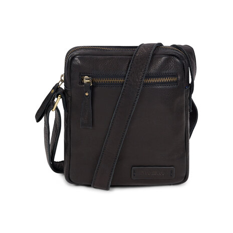 Bag2Bag leren schoudertas Kisa black