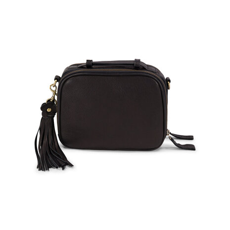 Bag2Bag leren schoudertas Bor black