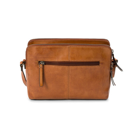 Bag2Bag leren schoudertas wells cognac