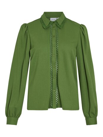 Vila blouse Vicarmena cactus groen *LENZING™ ECOVERO™*