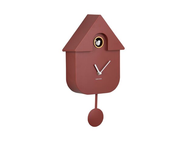 Wandklok Cuckoo  red