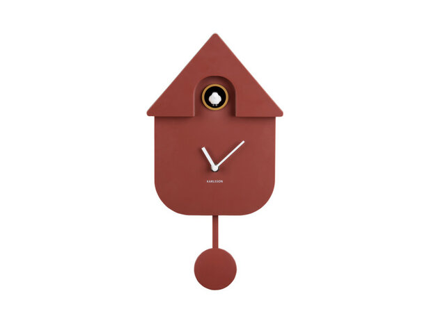 Wandklok Cuckoo  red