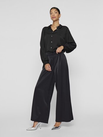 Vila wide pants black