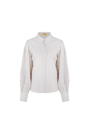 G-Maxx blouse sam stripe offwhite/sahara