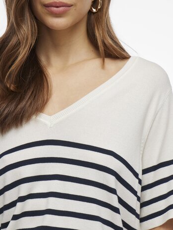 Vila knit top Viwennie stripe *LENZING™ ECOVERO™*