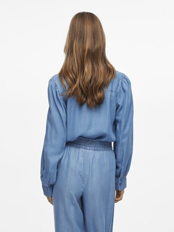 Vila denim blouse vigivani blue