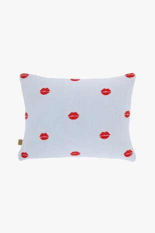 Zusss kussen bisous 25x35 cm blauw-rood