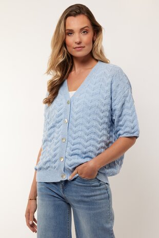 G-Maxx vest Tate chambray blue