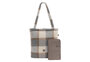 Luiertas shopper check boucle